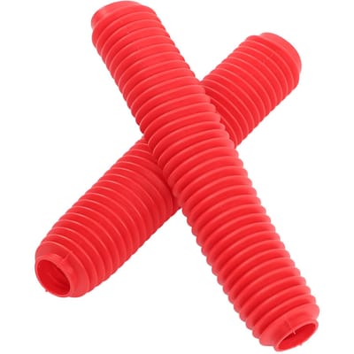 Paar Motorfiets Voorvork Schoklaarzen Stofkap Vervanging voor SUZUKI RM125 DR250 DRZ400 red