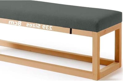 Stoelkussen Tuinstoel - Bankkussen Terras - Buiten Zitten - Vacuümcompressie Ontvouwen - 40x110 cm - Donkergrijs
