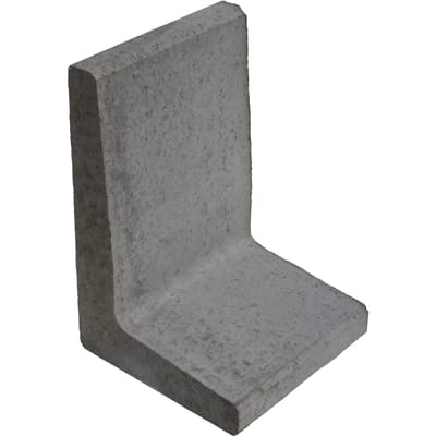 (H) L-element 60x40x40x8 grijs