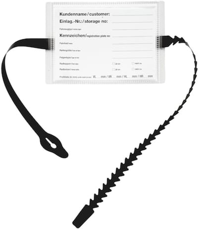 Wurth - Complete lussenset voor wiel-/bandlabelhouders - Lussen voor wiel-/bandlabelhouder x 100 st Lengte 80 cm