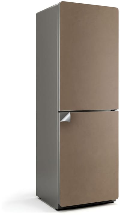 Wallfluent Koelkaststickers - Bruin Koelkast Folie - 60 cm x 180 cm - Bruin Koelkaststickers - Grote Koelkast Sticker - Stijlvolle Koelkast Stickers - Decoratieve Koelkaststicker - Koelkast Opknappen Sticker