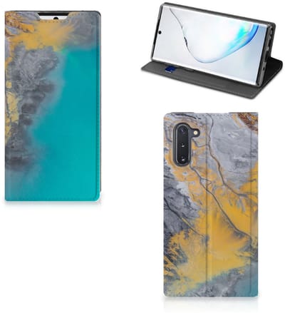 Samsung Galaxy Note 10 Standcase Marble Blue Gold