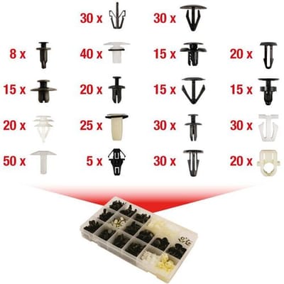 KS Tools 420.0350 Bevestigingsset voor Honda, 418-delig
