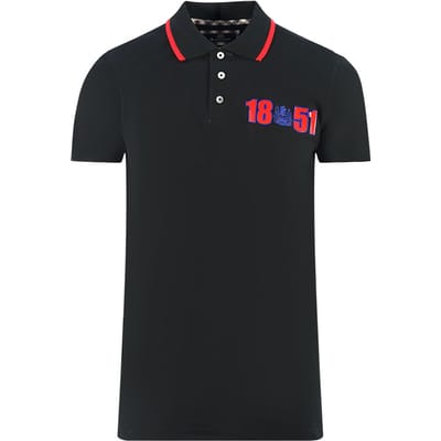 Aquascutum London 1851 Black Polo Shirt