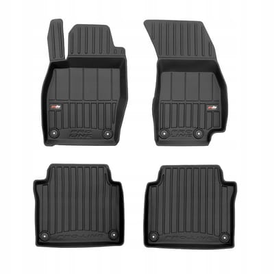 FROGUM PROLINE 3D Set - Automatten en Kofferbakmat - Geschikt voor AUDI A8 D5 SEDAN (vanaf 2017) - TPE Rubber - Zwart