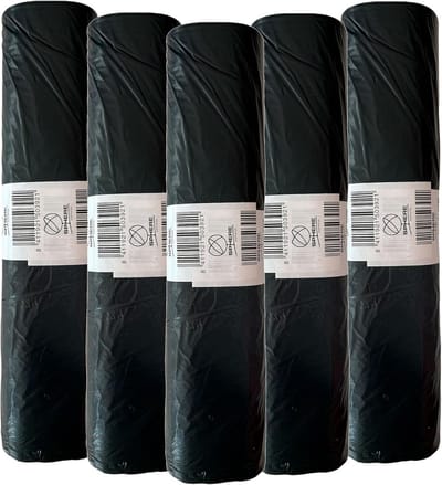 Vuilniszakken 120 Liter Zwart - Sterke Afvalzakken Groot Inhoud (50 Stuks)
