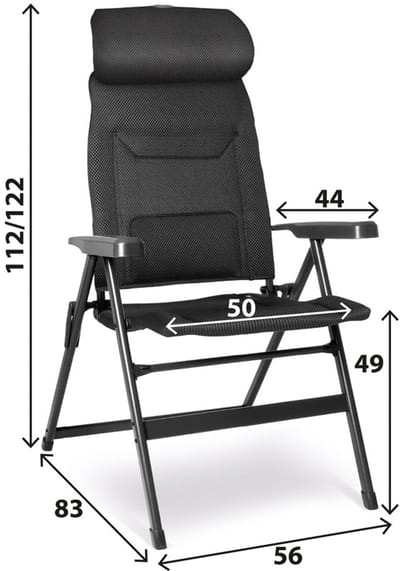 Brunner Aravel Vitachic H2L - stoel medium donkergrijs