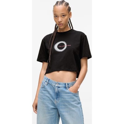 Karl Lagerfeld Boxy Eclipse Graphic Tee Black Taglia: L | Maglie Sportivi Outlet | Donna | Nero