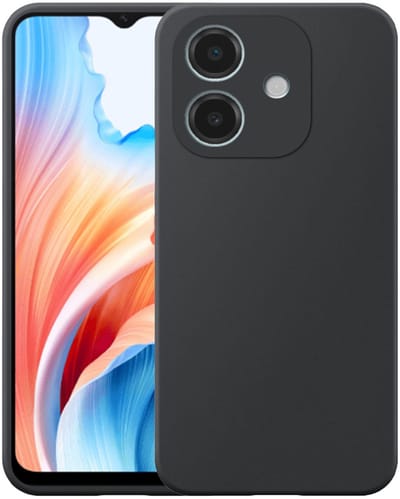 Geschikt voor Oppo A59 Telefoonhoesje Zwart Flexibel Siliconen TPU hoesje - Flexible Back Cover Case Siliconen TPU - Zwart - Smartphonica geschikt voor Oppo A59
