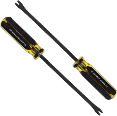 Nageltrekkers Set - Nietverwijderaar - Bekleding Verwijderen - Ergonomisch Hefboomontwerp - 2 Stuks 9.6 Inch - Zilver
