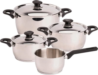 Mammoet - Tradition - Pannenset - 4 delig - Inductie - RVS - Kookpannen - Alle warmtebronnen