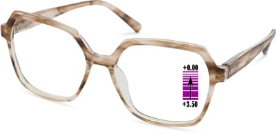 Leesbril Vista Bonita Mira Progressief-Maple-+3.50