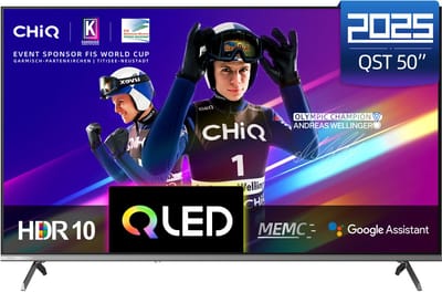 CHiQ U50QST - Smart TV 50 Inch - 4K QLED Google TV - UHD - 2025 Nieuw