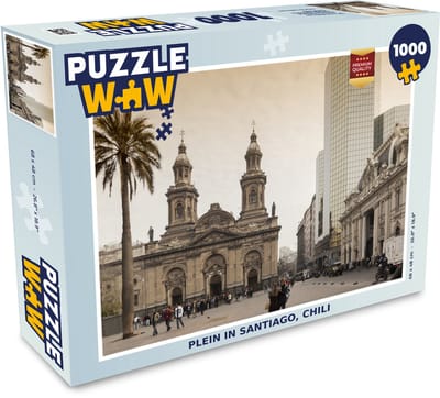 Puzzel Plein in Santiago, Chili - Legpuzzel - Puzzel 1000 stukjes volwassenen