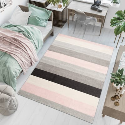 Tapiso Lazur Vloerkleed Grijs Slaapkamer Modern Tapijt Maat- 80x150