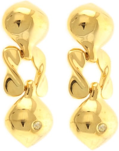 Behave - Oorhangers dames goudkleur 5 cm - Elegant retro design
