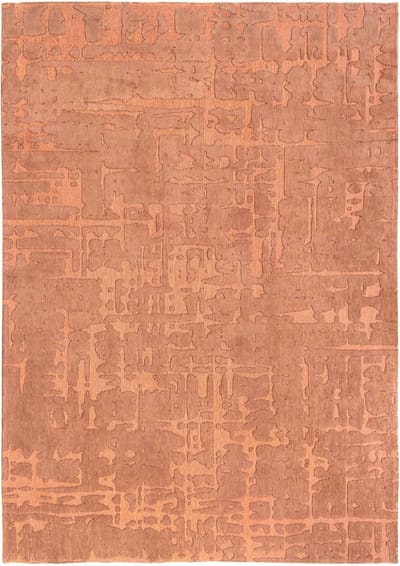 Wasbaar Binnen & Buiten Vloerkleed - 140 x 140 cm - Louis De Poortere Baobab Za Copper - Laagpolig Tapijt - Gerecycled PET - Made in Belgium - Circulair