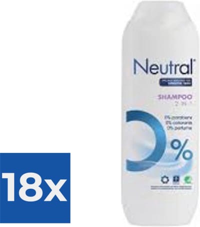 Neutral Shampoo 2 in 1 - 250 ml - Voordeelverpakking 18 stuks