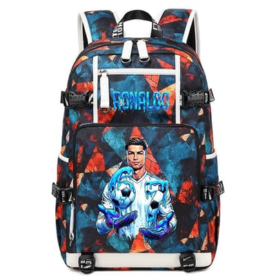 CR7 Ronaldo 67 Print Grote Rugzak voor Studenten Tieners Kinderen School Reizen Dagrugzak