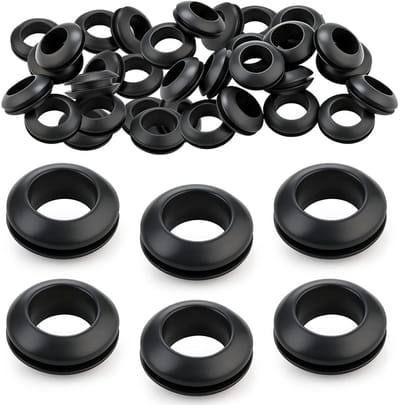 4mm Rubber Passage Plugs - 80 Stuks Kabeldoorvoeren voor Elektrische Installatie en Draadbeheer
