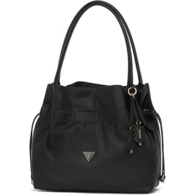 GUESS schoudertas shopper Karima Drawstring Tote Black zwart