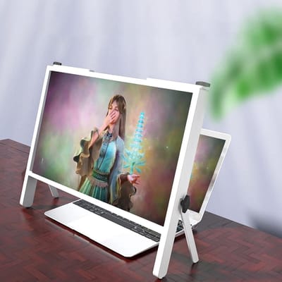Schermvergroter - Vergrootglas Telefoon - Films Kijken - Anti Blauw Licht - 21 inch - Houtkleur