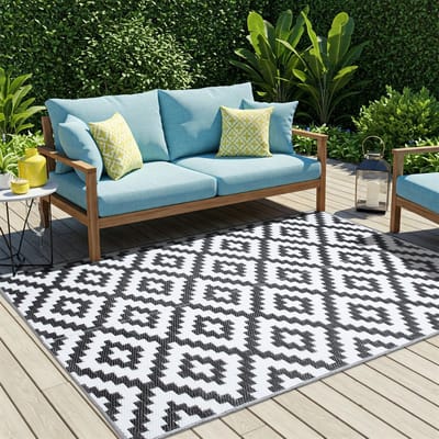 Tapiso Ibiza Vloerkleed Buitenkleed Outdoor Buitenmat Picknick Maat- 120x180