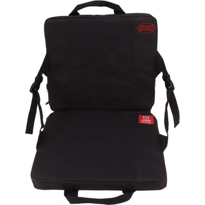Coussin chauffant portable Coussin de stade chauffant pour bureau extérieur camping noir