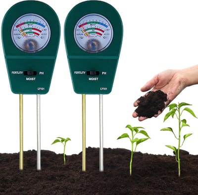 Cuhostki 1- Delige Bodemtester - Bodemmeetapparaat - Bodemtester 3-in-1 PH-Lichtmeter Voor De Bodem - Voor Tuin - Kamerplanten - gazons
