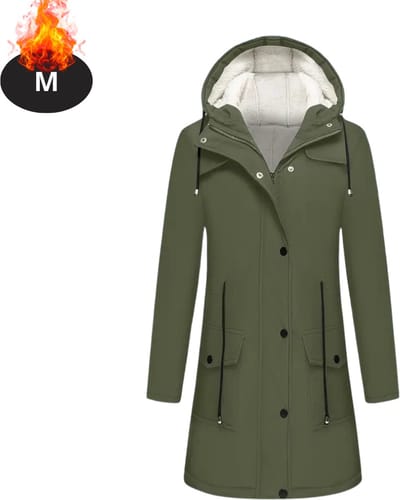 Livano Winterjas - Parka - Dames - Winter - Jas - Volwassen - Stijlvol - Legergroen - M