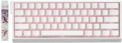 MADLIONS MAD 60 HE RGB - Gaming Keyboard (Toetsenbord) - 60% - 8KHz - 0.04mm Rapid Trigger - Magnetisch - RGB - PBT - 61 Toetsen - Side-Printed - Wit