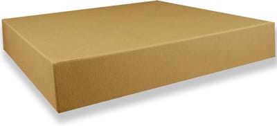 Vierkante Geschenkdoosjes - Opbergdoos Fotodoos - Cadeaus Verpakken Archiveren - Stevig Karton Deksel - 24x24x4 cm - Kraftpapier