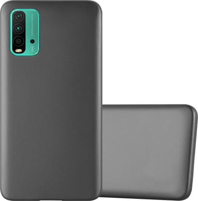 Cadorabo Hoesje geschikt voor Xiaomi RedMi 9T / POCO M3 in METALLIC GRIJS - Beschermhoes gemaakt van flexibel TPU silicone Case Cover