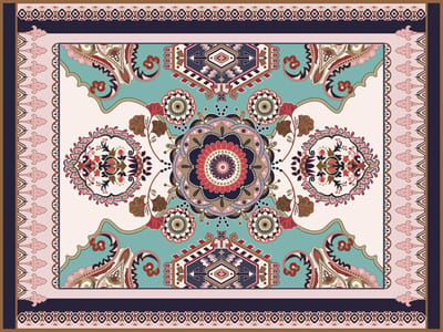 Vinyl | Vloerkleed vinyl | Persia fiori | 140x195 cm