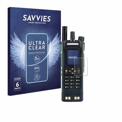 Savvies - Screenprotector voor Baofeng DM-32 - Folie Beschermfolie transparant 6 Stuks