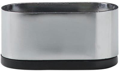 Stalen meubelpoot chroom ovaal 6 bij 3 cm en hoogte 3 cm (3 x 6 cm) - Set van 4 stuks