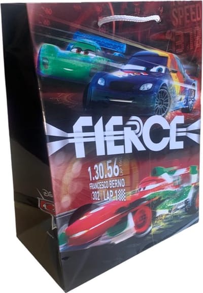 5 Luxe Disney Cars Cadeautasjes A5 formaat 18x23cmcm - Cars Papieren cadeautasjes met Full-color bedrukking