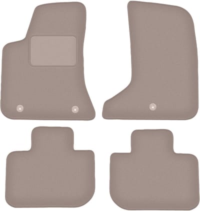 Wielganizator WLG-CARLUX Serie - Velours Automatten - Beige - Geschikt voor Chrysler 300C II Sedan AWD (2011-)