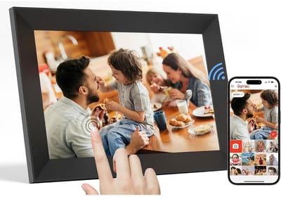 Digitale Fotolijst met Wifi - Fotolijsten - Frameo App - HD Kwaliteit - Zwart