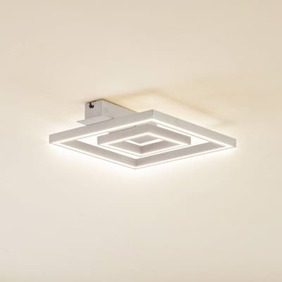 Lindby LED plafondlamp Madamo, wit, 30 cm, 3000K