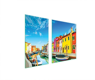 TMK ArtDeko - Beschermplaat voor Kookplaat - Szkło - 90x52 cm - Veelzijdig - Kleurig