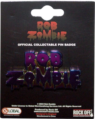 Rob Zombie - Multicoloured Logo Pin - Multicolours