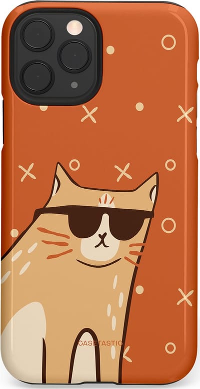Casetastic Hoesje Geschikt voor Apple iPhone 11 Pro - Stijlvolle Beschermende Duo-layer Case - CoolCat