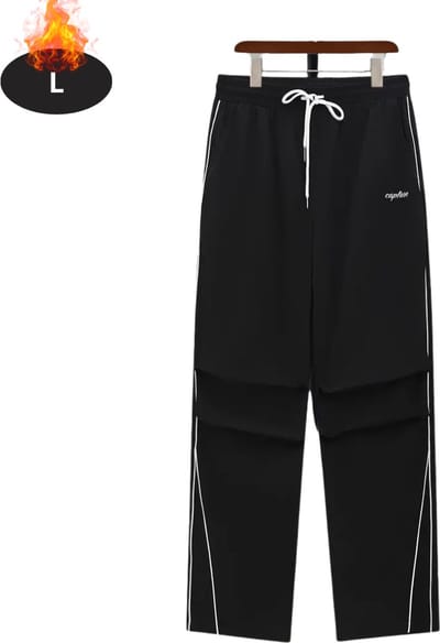 Livano Trainingsbroek Heren - Sportbroek - Trainingsbroek Lang - Trainingspak - Sportkleding - Zwart - L