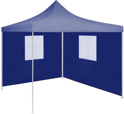 Vouwbare Feesttent - Evenementen Overkapping - Buitenfeesten Organiseren - UV- en Waterbestendig - 2x2 Meter - Blauw