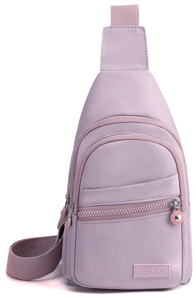 Crossbody Schoudertas Effen Lila | Compact & Lichtgewicht | Verstelbare Schouderband | 30x18x10 cm | Polyester | Fashion Favorite