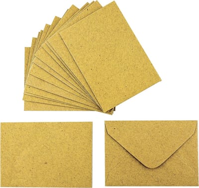 Miniatuur Kraft Enveloppen voor Cadeaubonnen en Geldbriefjes - 100 Stuks