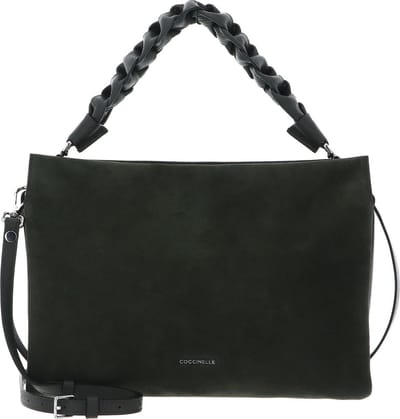 COCCINELLE Leren Schoudertas Boheme Handbag Suede Alga Donkergroen