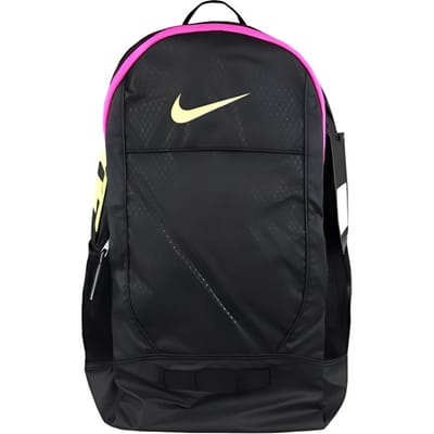 Nike Side Letter Print Voorkant Logo Print Casual Sport Grote Capaciteit Polyester Rugzak Unisex Rugzak Zwart BZ9755-010 Black black