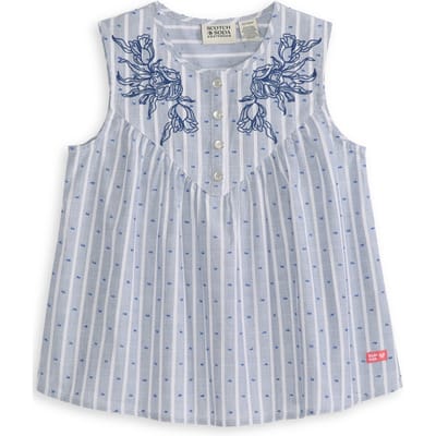 Scotch & Soda Girls Y/d Slvless Top Dark Obsidian Taglia: S | Camicie Outlet | kids